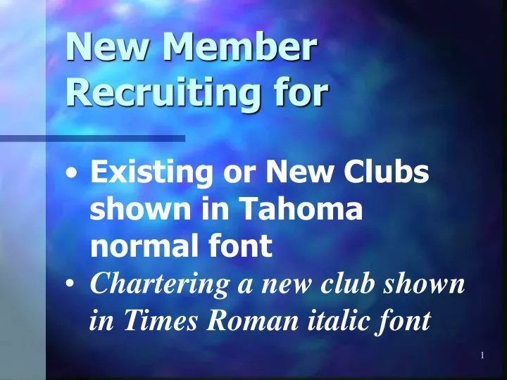 new member recruiting for