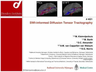 SWI-informed Diffusion Tensor Tractography