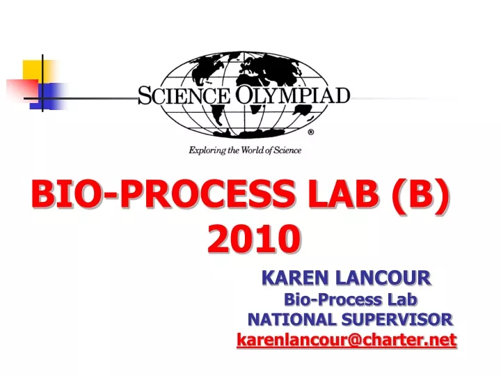 bio process lab b 2010