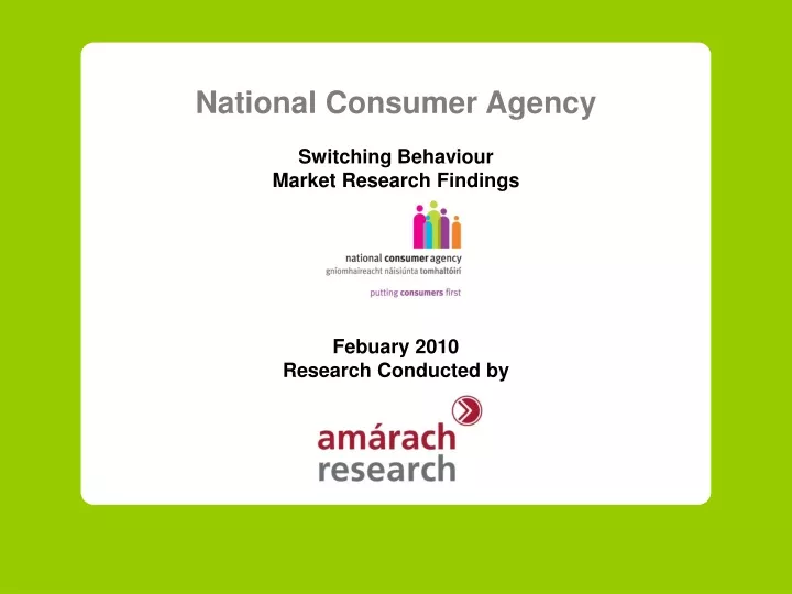 national consumer agency switching behaviour