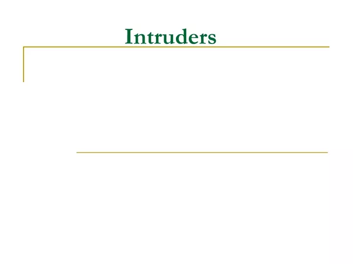 intruders