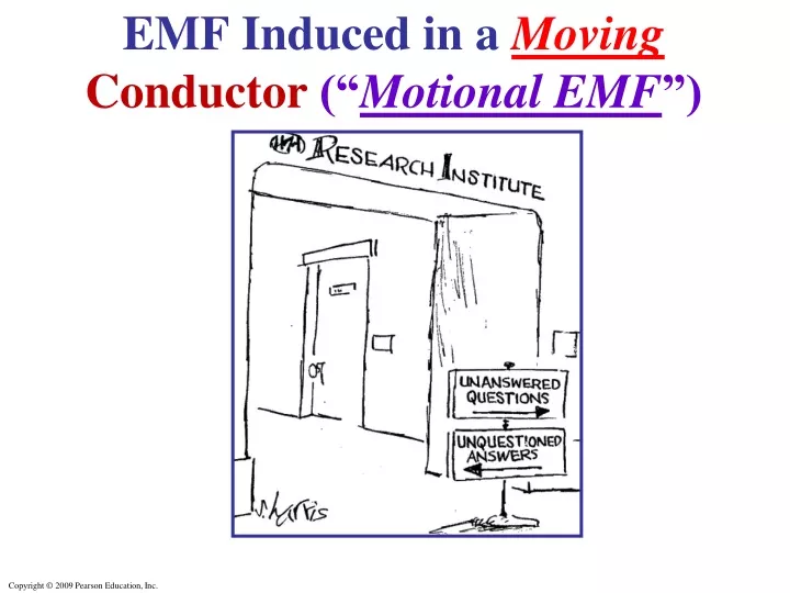 emf induced in a moving conductor motional emf