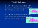 Definitions: - slide 1