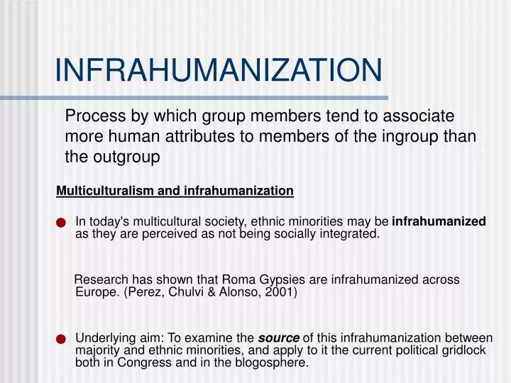 infrahumanization