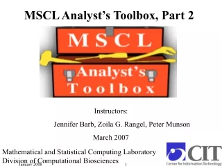 MSCL Analyst’s Toolbox, Part 2