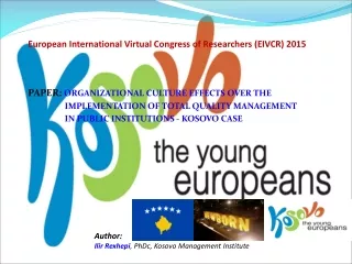 European International Virtual Congress of Researchers (EIVCR) 2015