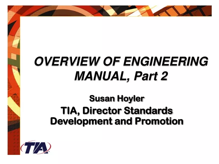 overview of engineering manual part 2