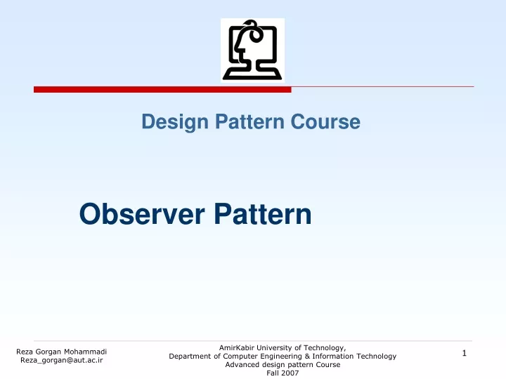 design pattern course