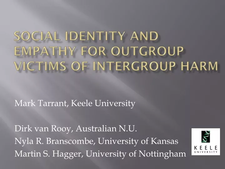 social identity and empathy for outgroup victims of intergroup harm