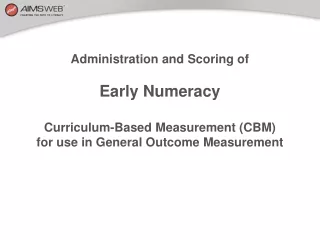 Early Numeracy General Outcome Measures (EN-GOMs)