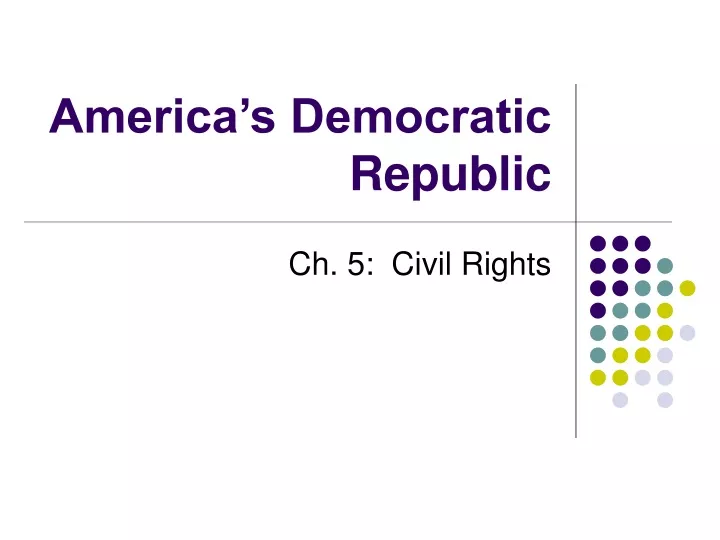 america s democratic republic