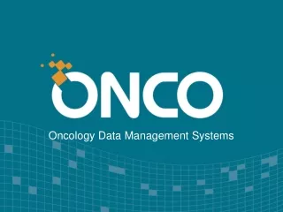 Oncology Data Management Systems