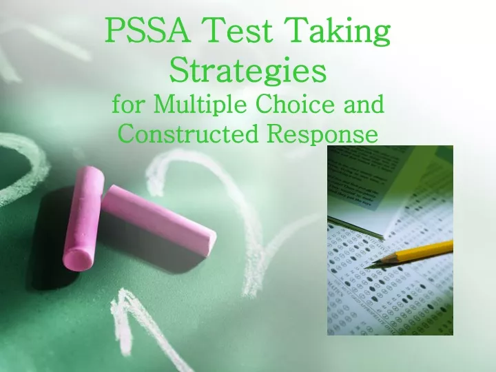 pssa test taking strategies for multiple choice and constructed response