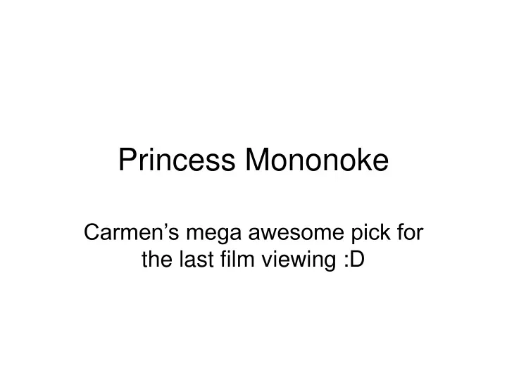 princess mononoke