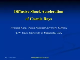 Diffusive Shock Acceleration  of Cosmic Rays