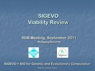 SIGEVO   Viability Review