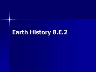 Earth History 8.E.2