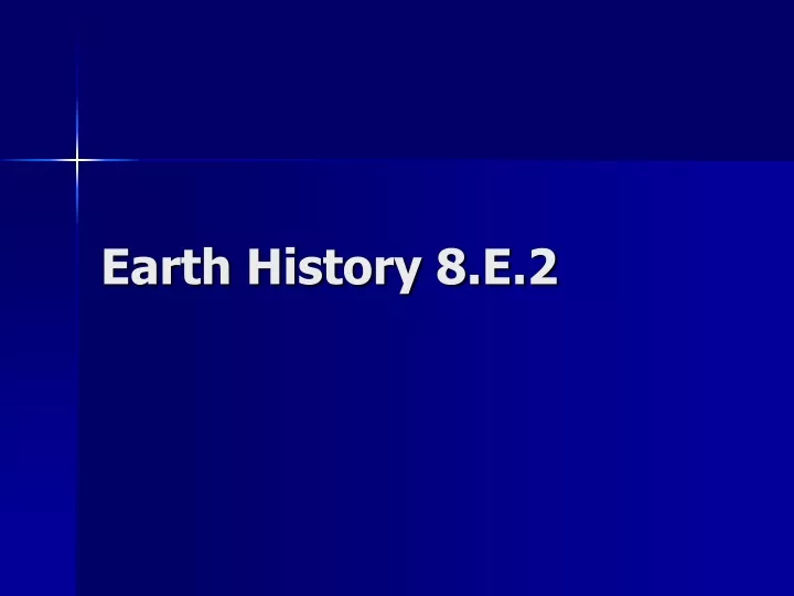 earth history 8 e 2