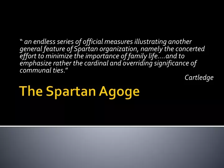 the spartan agoge