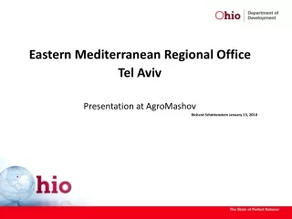 Eastern Mediterranean Regional Office  Tel Aviv Presentation at AgroMashov