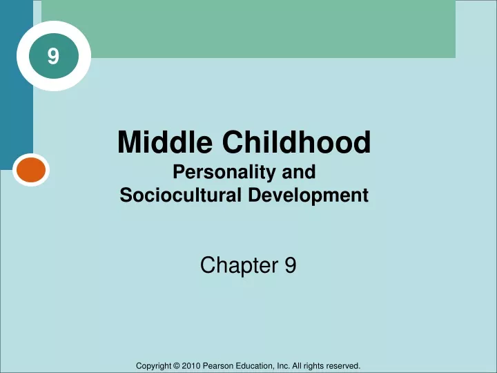 middle childhood personality and sociocultural development