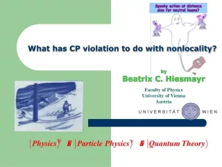 What has CP violation to do with nonlocality?
