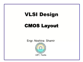 VLSI Design  CMOS Layout