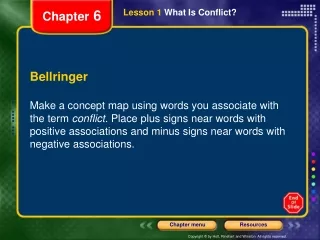 Lesson 1  What Is Conflict?