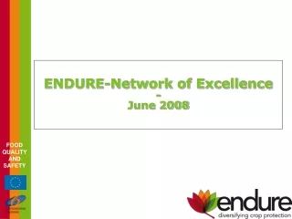 ENDURE-Network of Excellence - June 2008