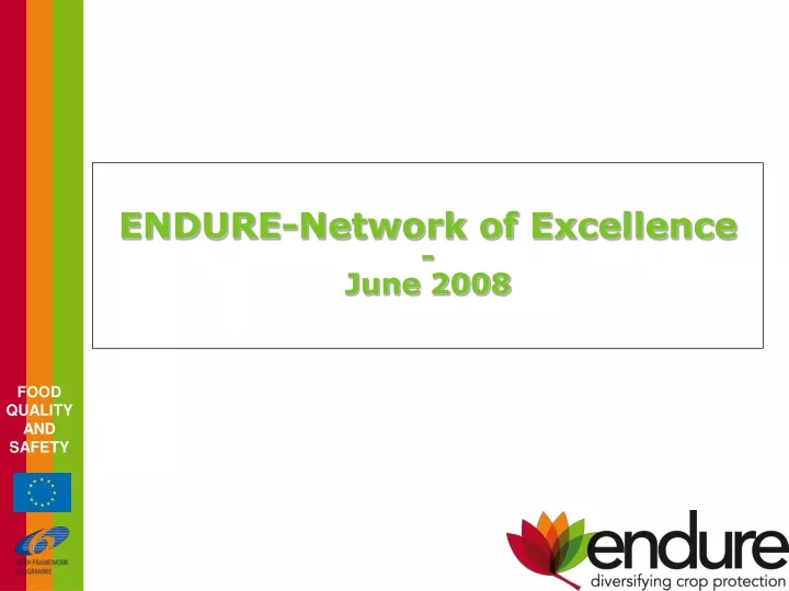 endure network of excellence june 2008