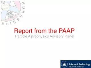 Report from the PAAP
