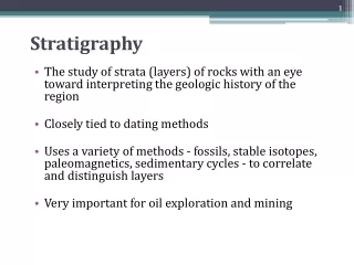 Stratigraphy