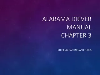Alabama Driver Manual Chapter 3
