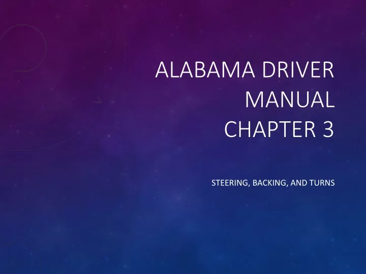 alabama driver manual chapter 3