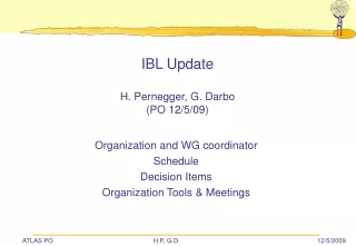 IBL Update H. Pernegger, G. Darbo (PO 12/5/09)