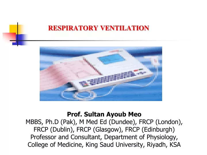 respiratory ventilation
