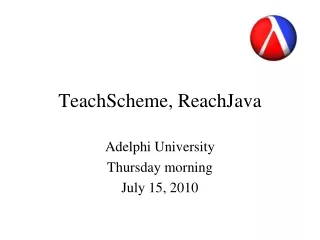 TeachScheme, ReachJava