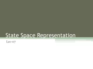 State Space Representation