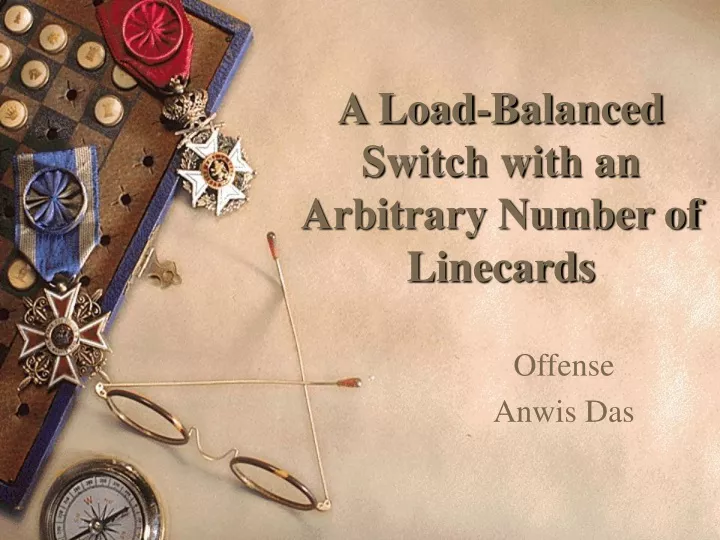 a load balanced switch with an arbitrary number of linecards