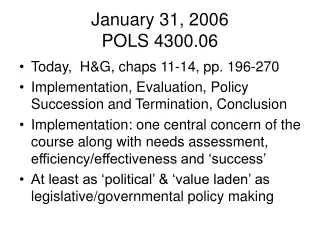 January 31, 2006 POLS 4300.06
