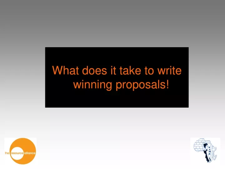 what does it take to write winning proposals