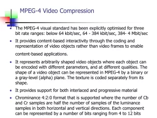 MPEG-4 Video Compression