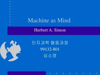 Machine as Mind