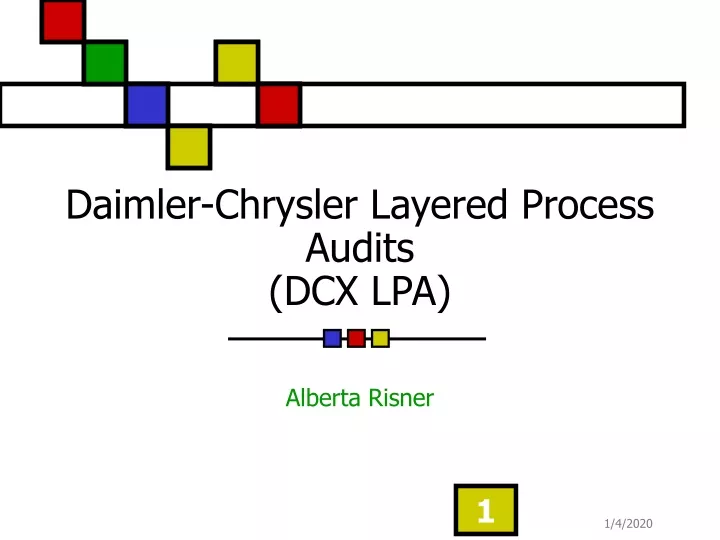 daimler chrysler layered process audits dcx lpa