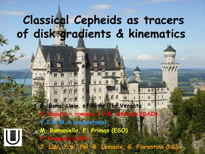 classical cepheids as tracers of disk gradients