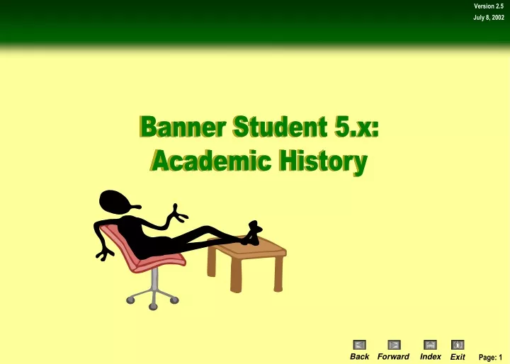 banner student 5 x academic history