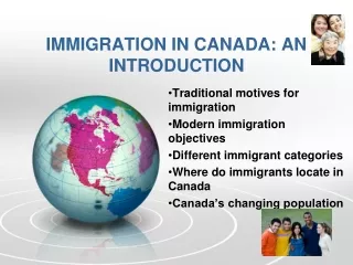 IMMIGRATION IN CANADA: AN INTRODUCTION