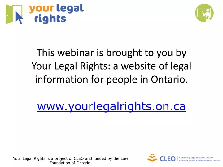 this webinar is brought to you by your legal