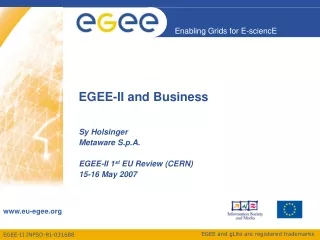 EGEE-II and Business