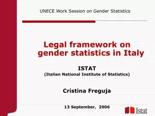 UNECE Work Session on Gender Statistics